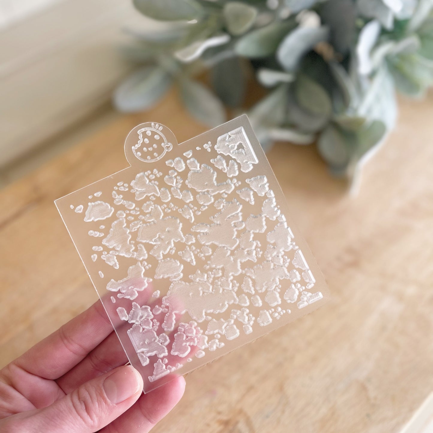 Cow pattern acrylic embosser