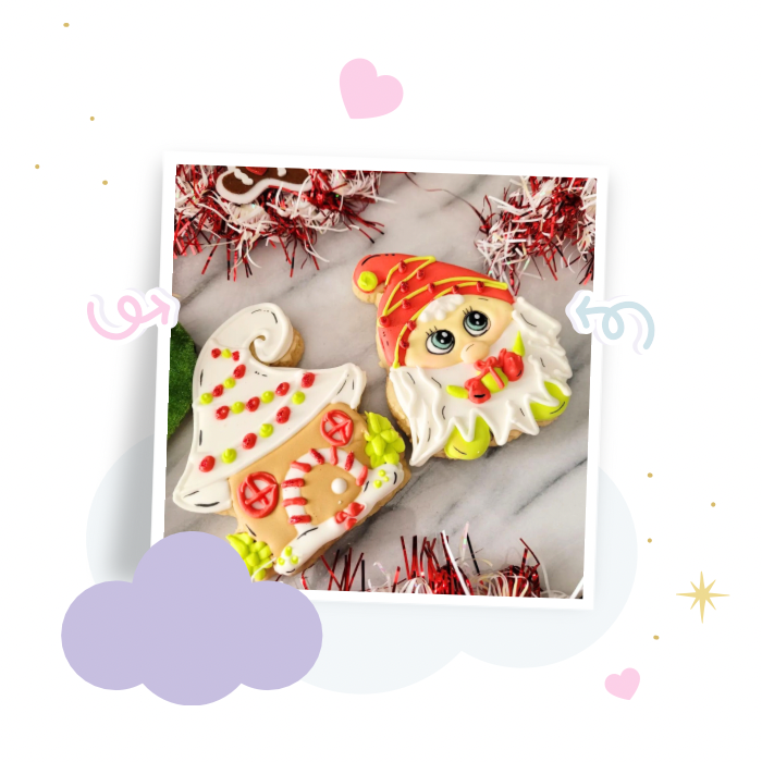 Gnome boy cookie cutter and stamp set