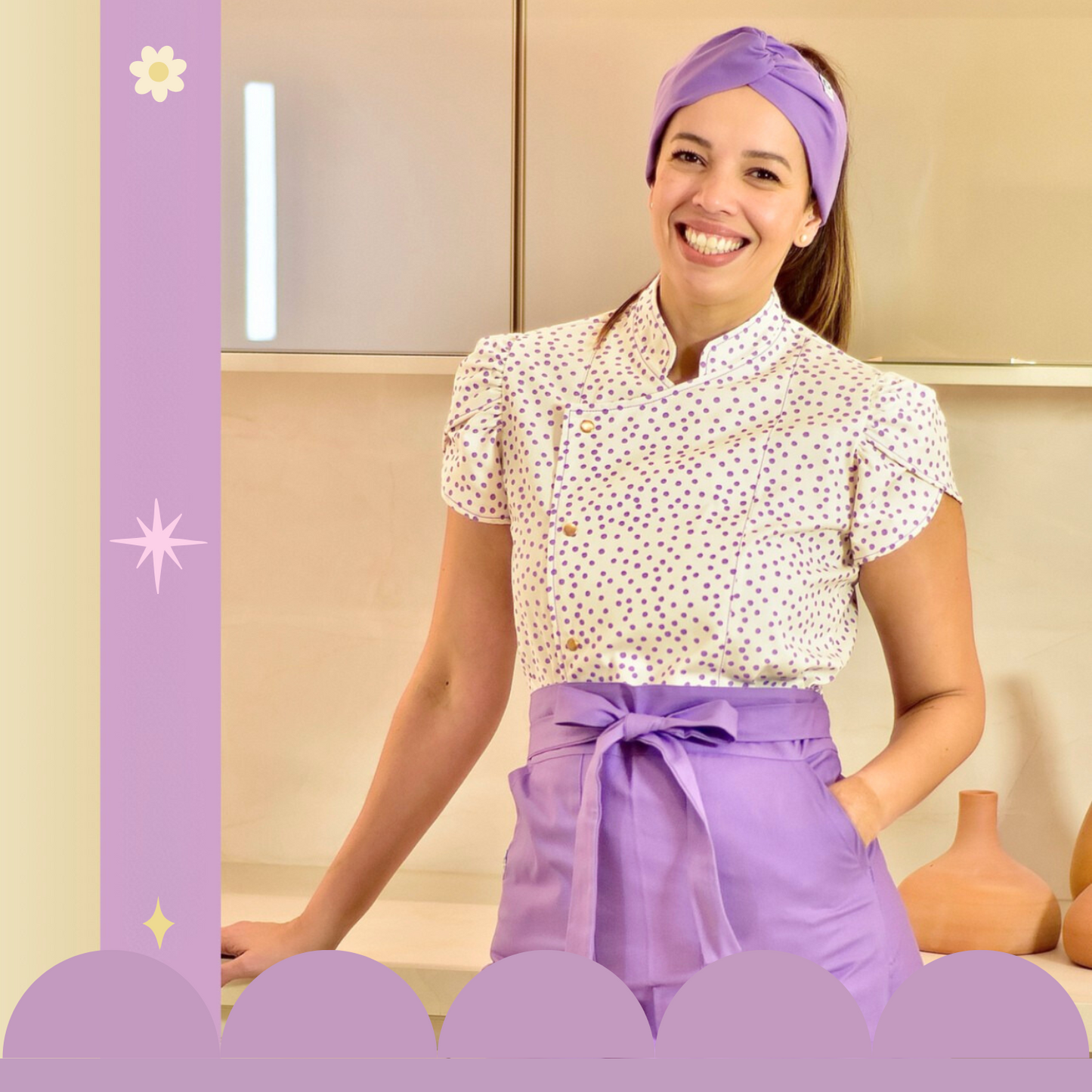 Lavender Confetti 3-Piece Chef Set (Sprinkles Collection)