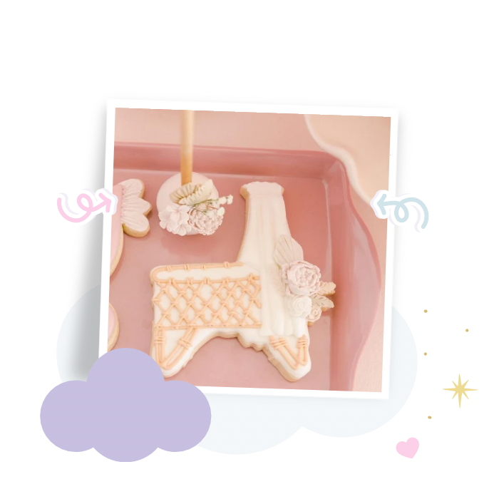 Baby boho crib cookie cutter