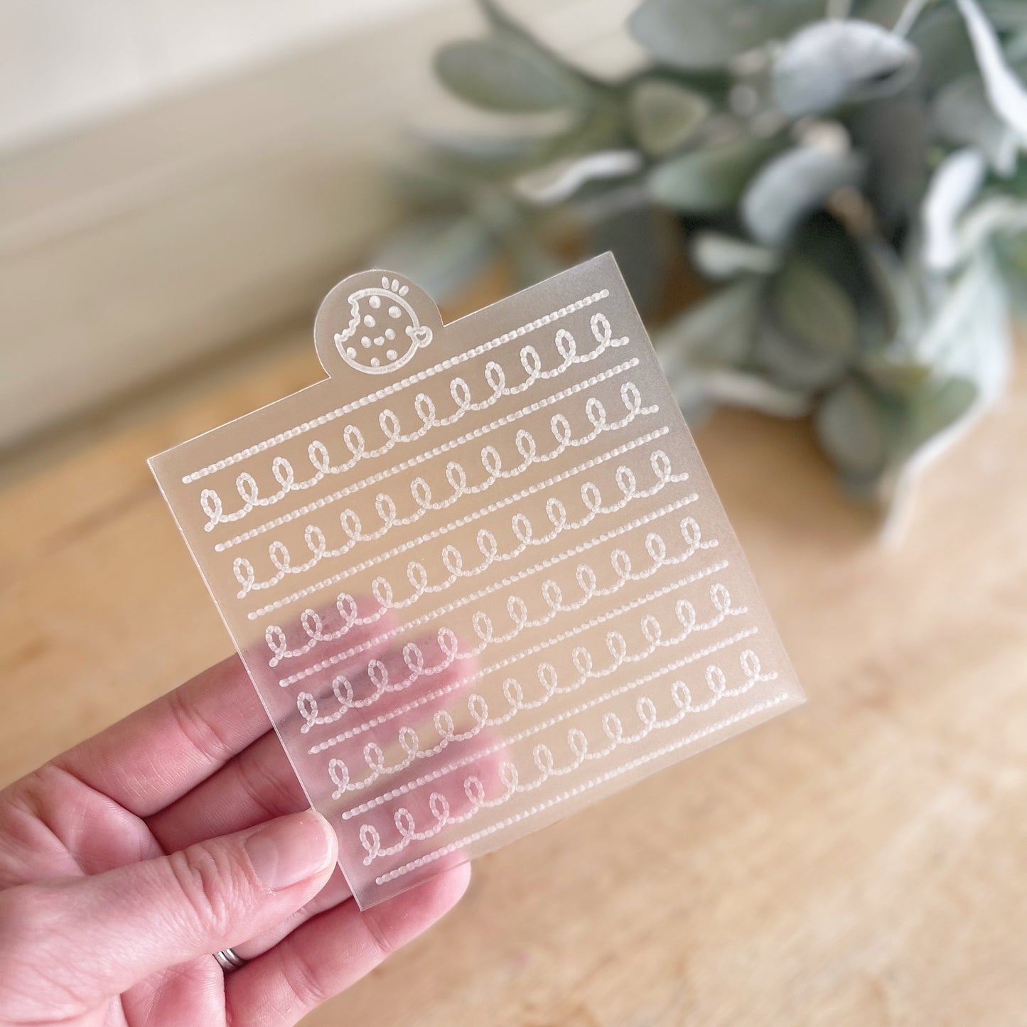 Cowgirl/boy pattern acrylic embosser