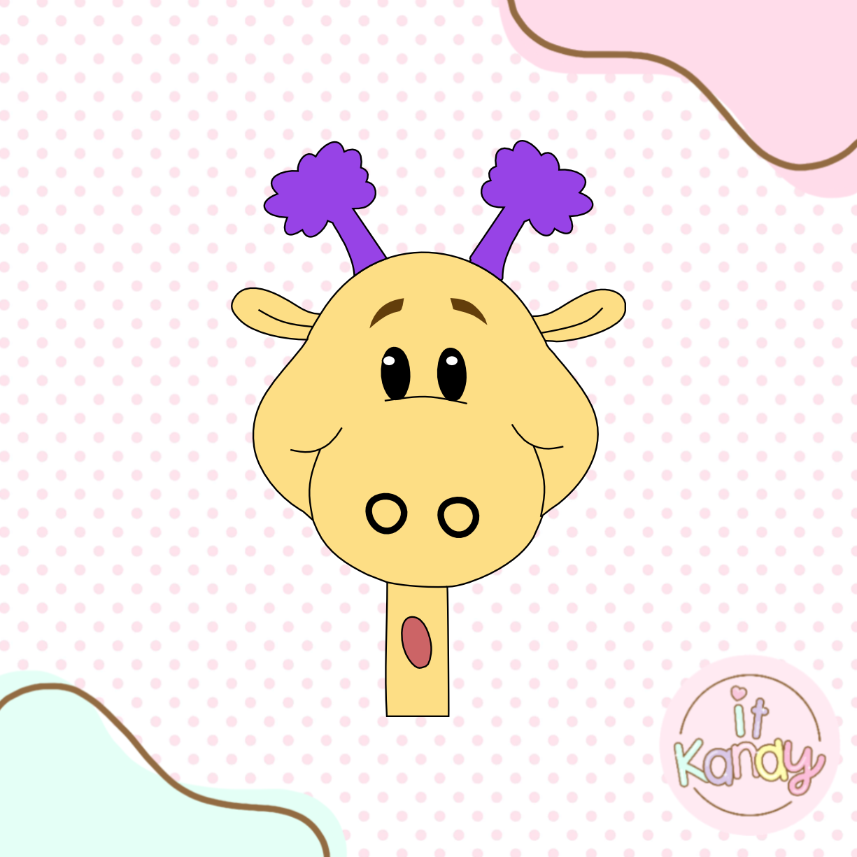 Gigi giraffe inspired multi pc cookie cutter