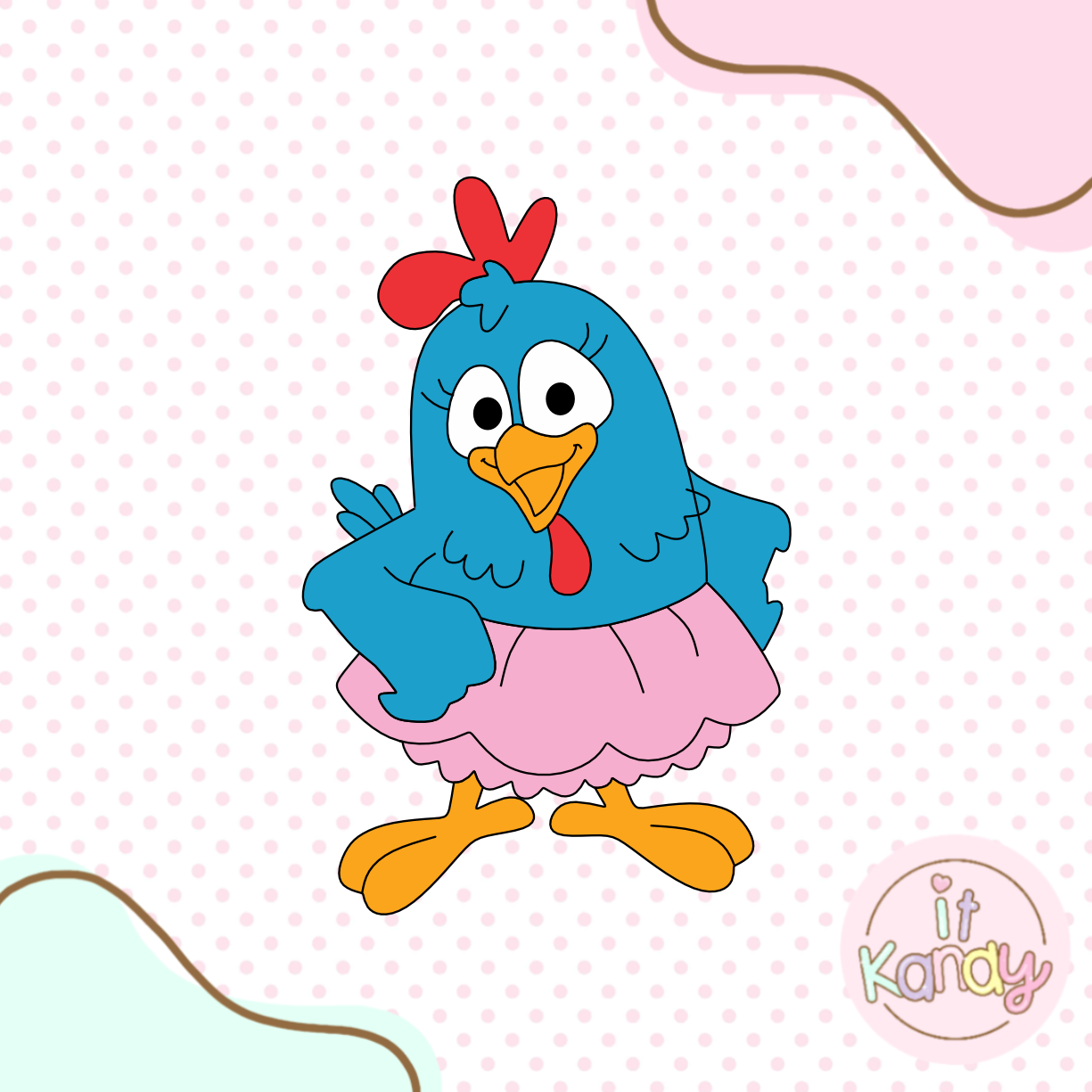 Lottie Dottie chicken inspired multi pc cookie cutter