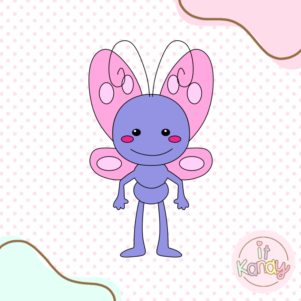 Lil butterfly inspired multi pc cookie cutter