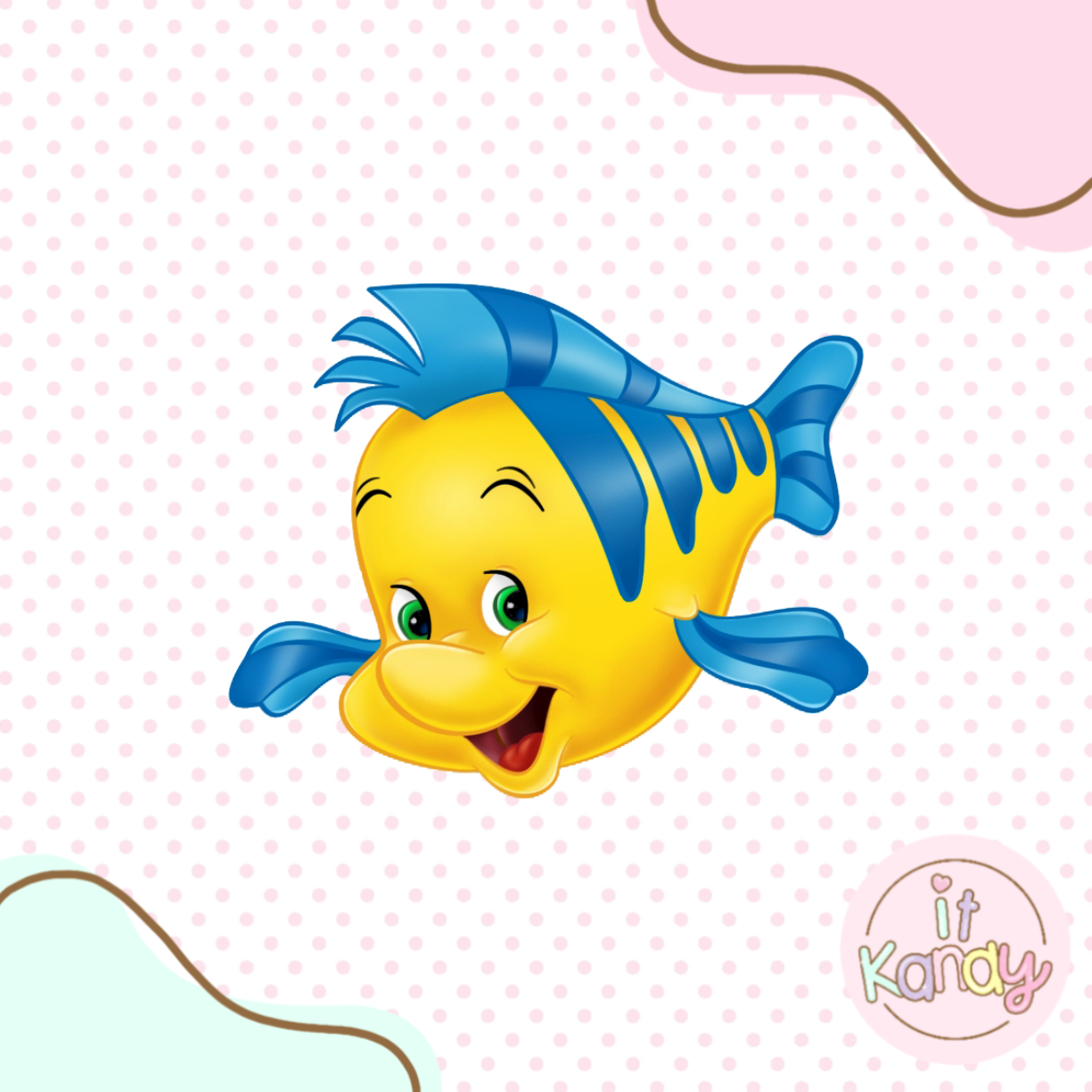Flounder inspired multi pc cookie cutter