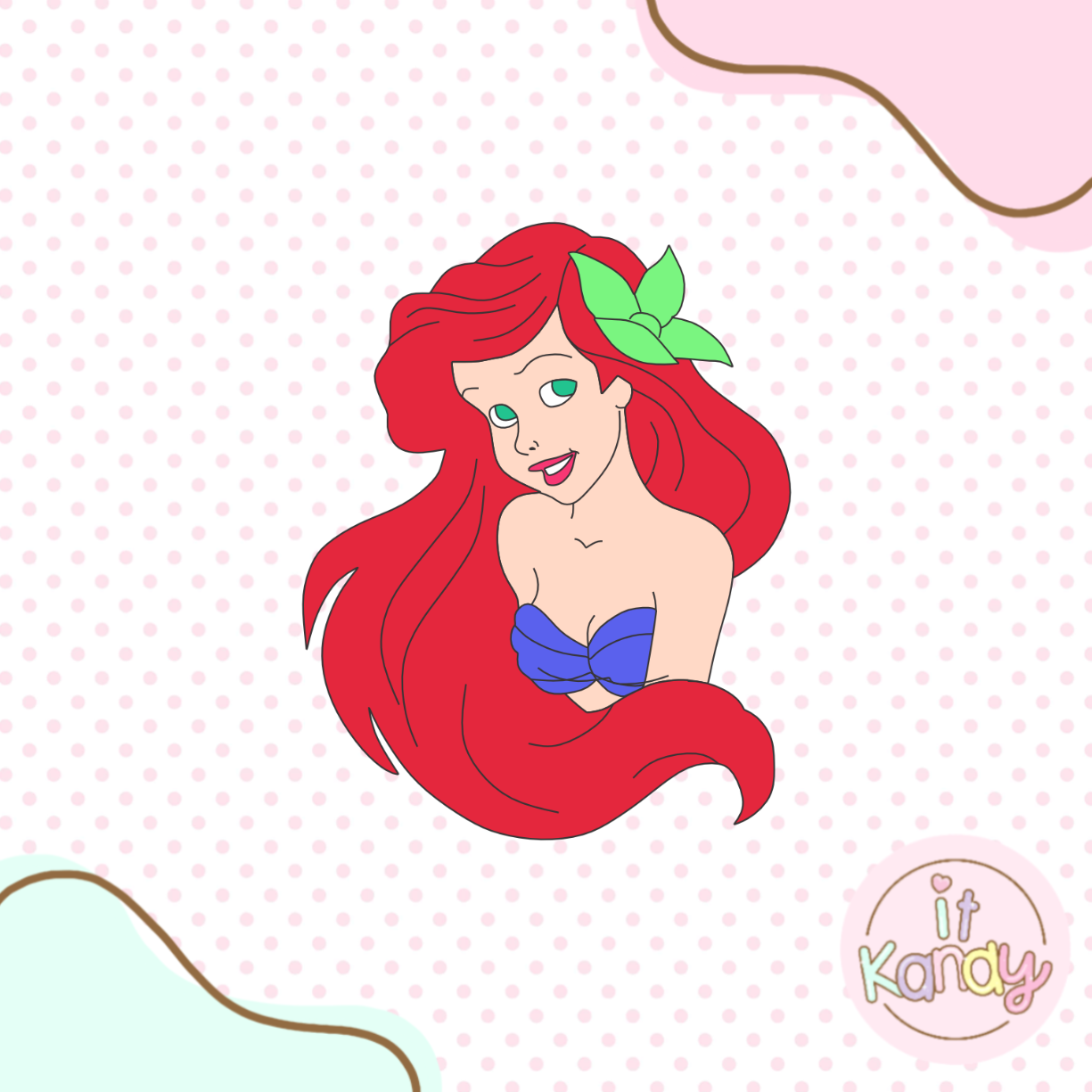 Ariel inspired multi pc cookie cutter
