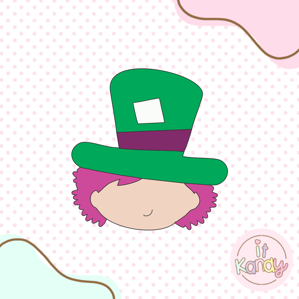 Mad hatter inspired multi pc cookie cutter