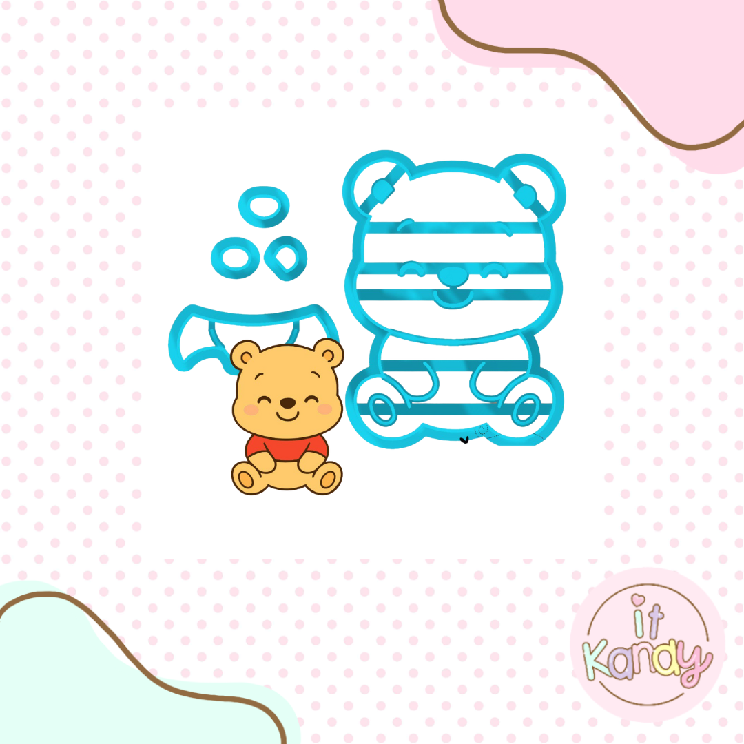 Baby pooh multi pc cookie cutter