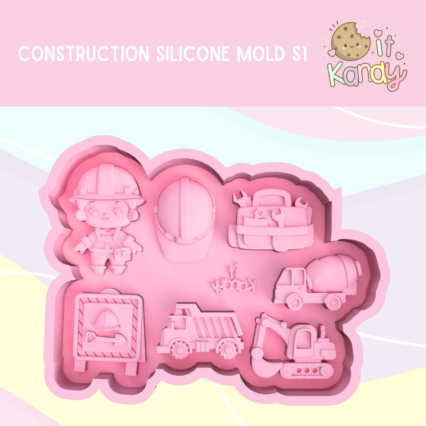 Small Construction Silicone Mold S1