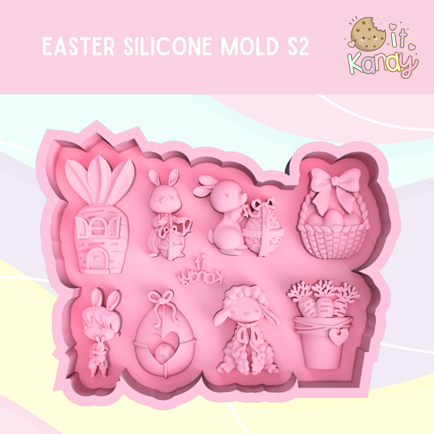 Large Easter Silicone Mold S2