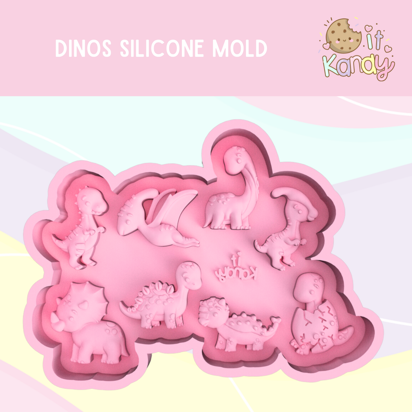Large Dinos Silicone Mold