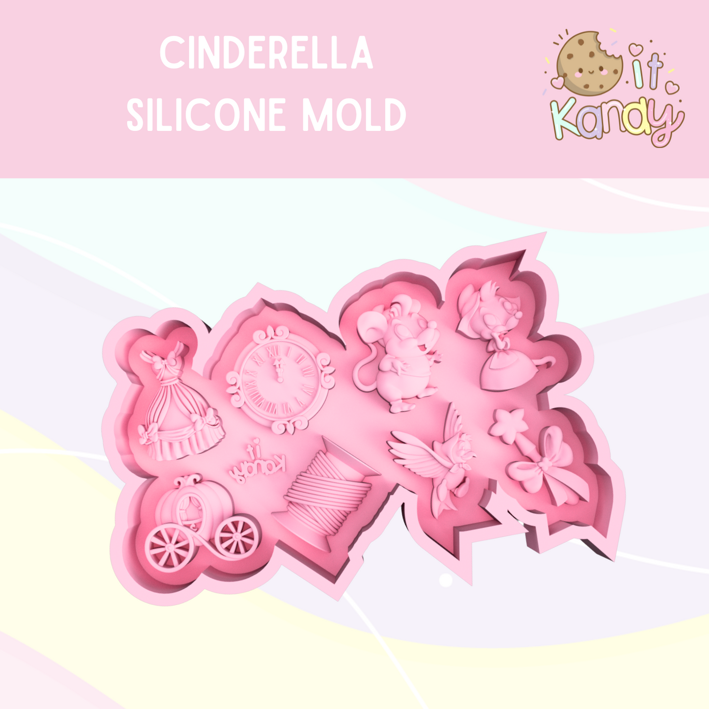 Large cinderella Silicone Mold