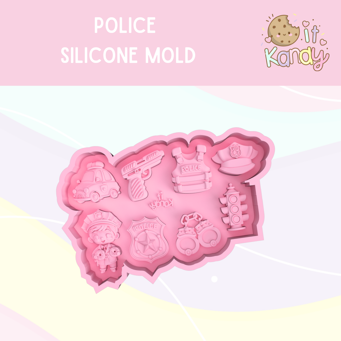 Small police Silicone Mold