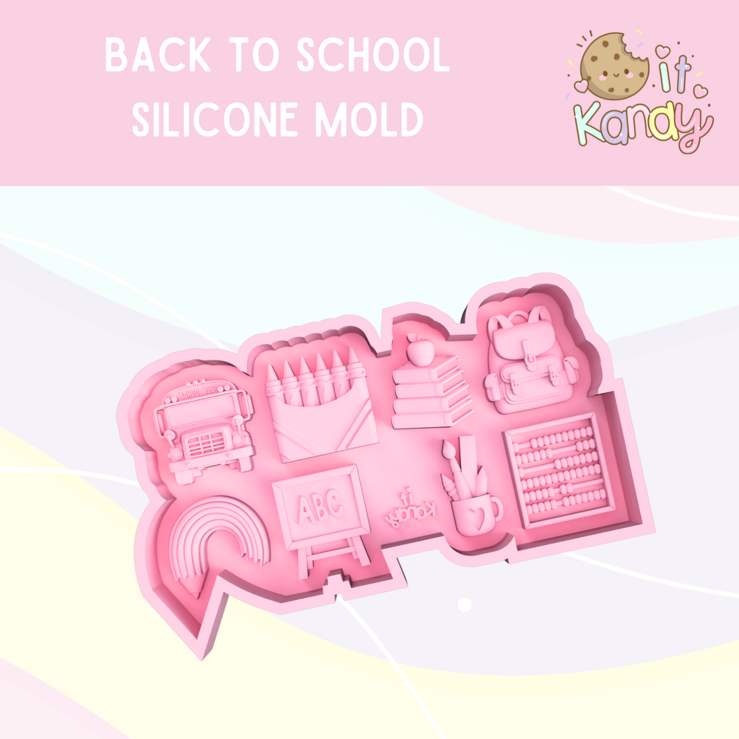 Large back to school Silicone Mold