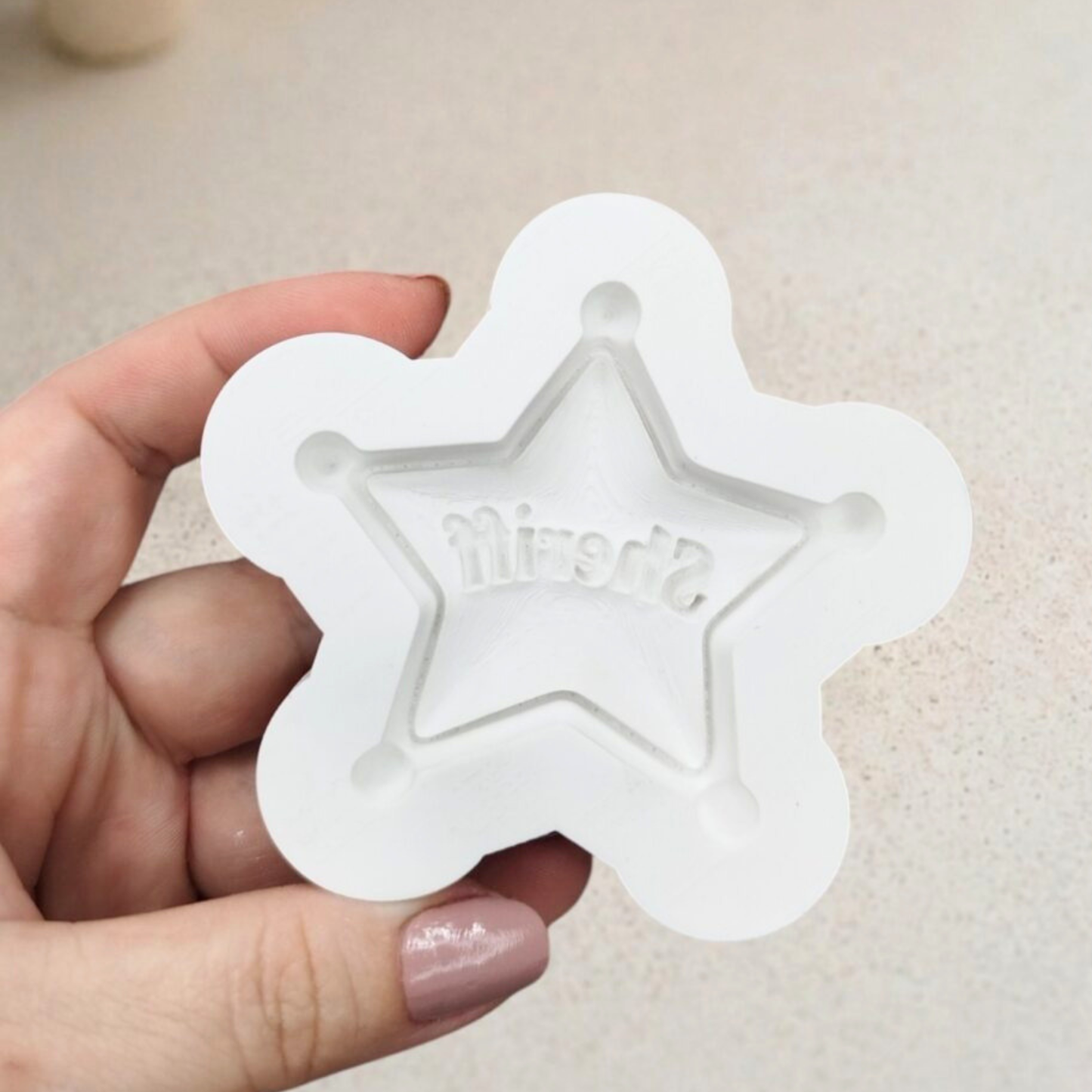 Sheriff badge Inspired Silicone Mold | PRE-ORDER