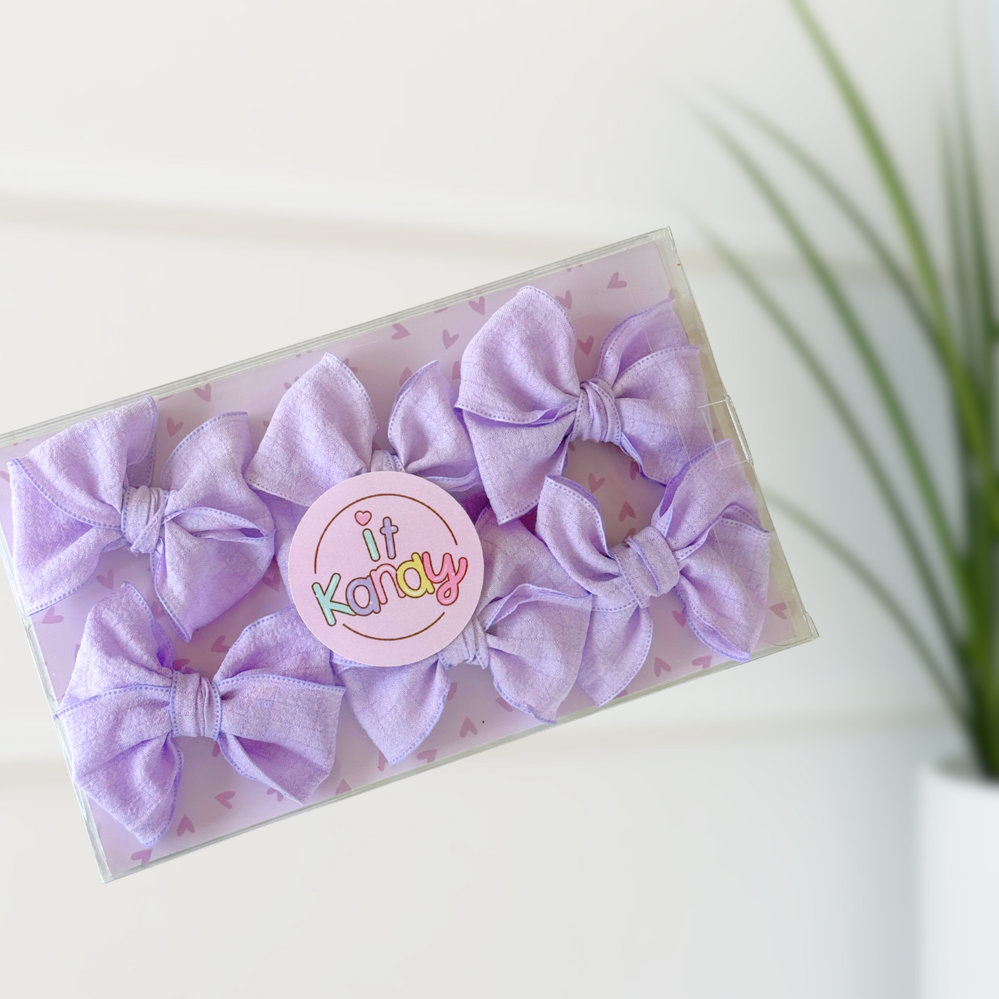 Lavender Decorating Bows – 3” (Set of 6)