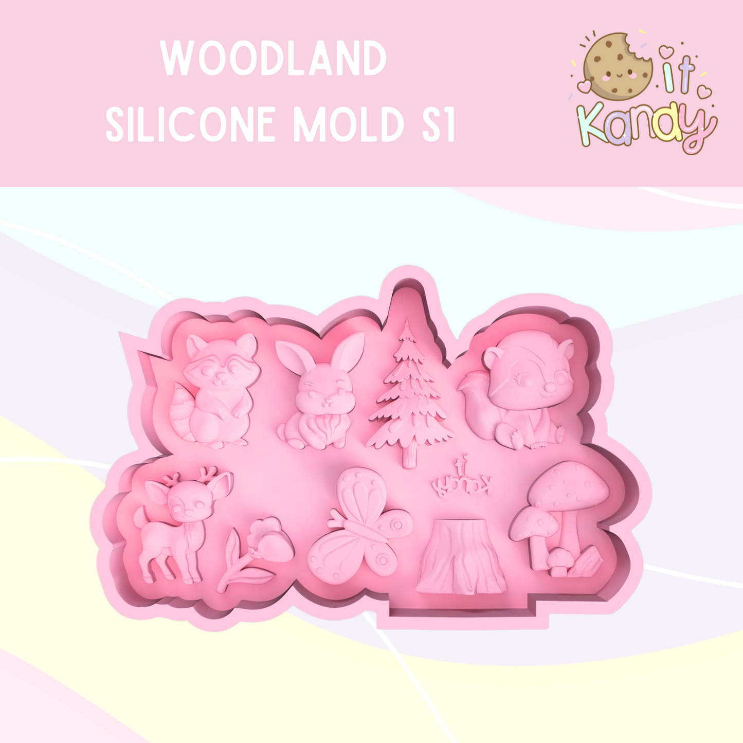 Small Woodland Silicone Mold S1