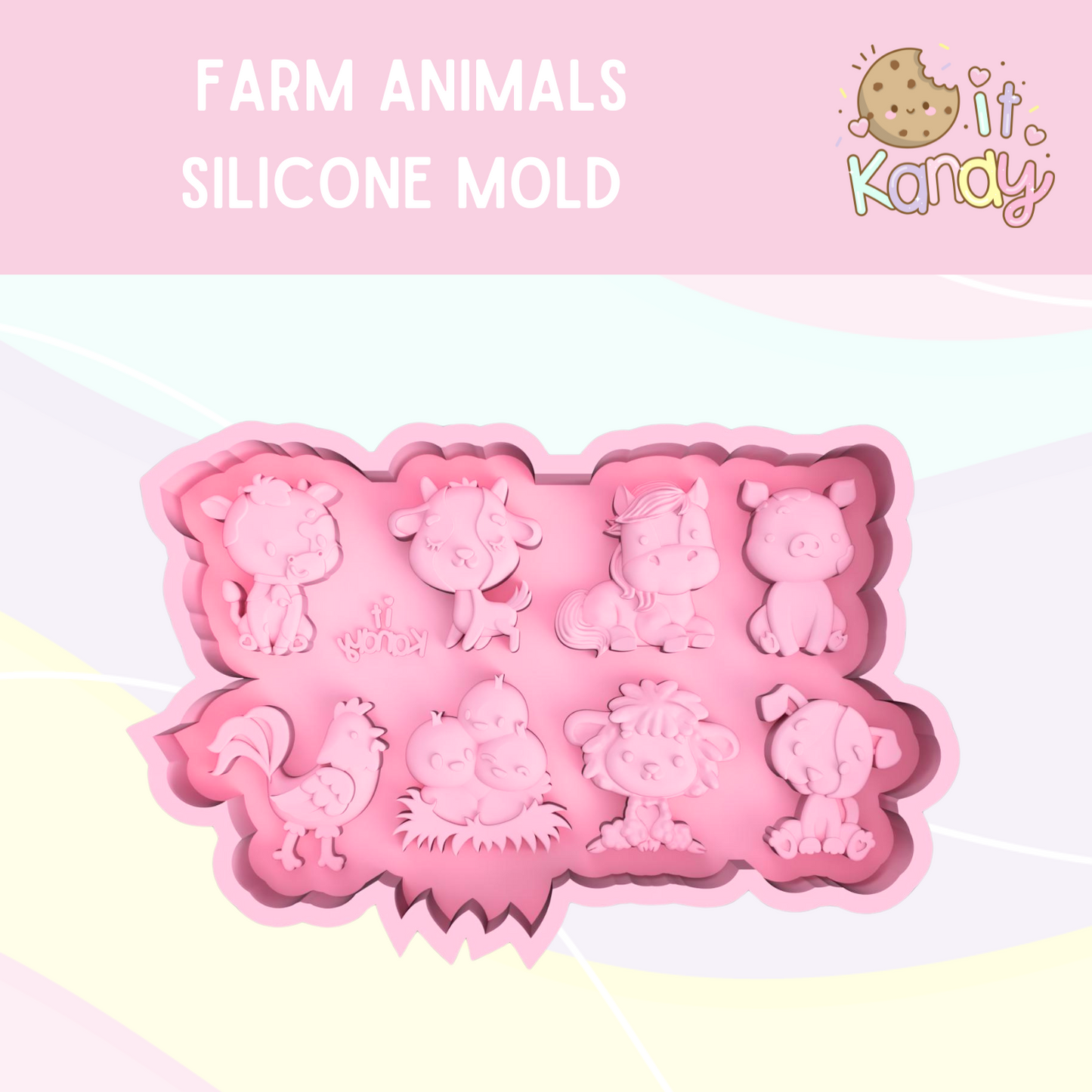 Large farm animals silicone mold