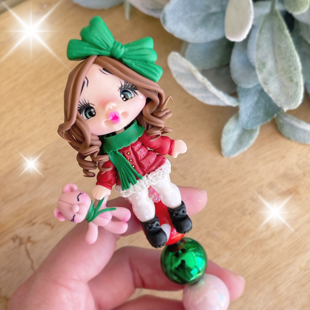 Christmas girl cookie scribe