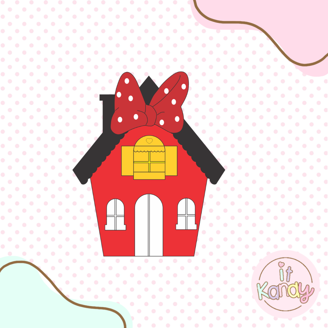 Mouse girl house multi pc cookie cutter