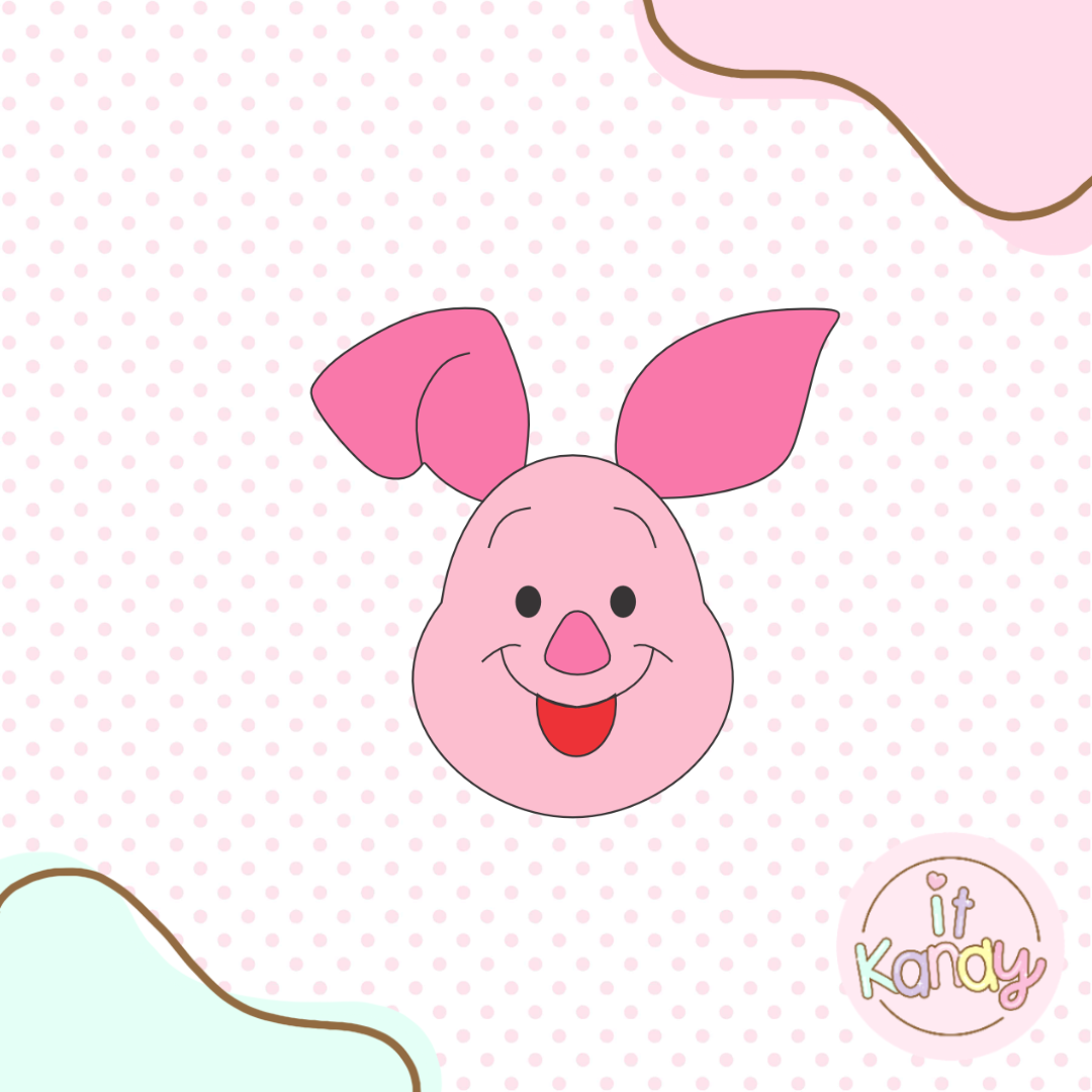 Piglet inspired multi pc cookie cutter