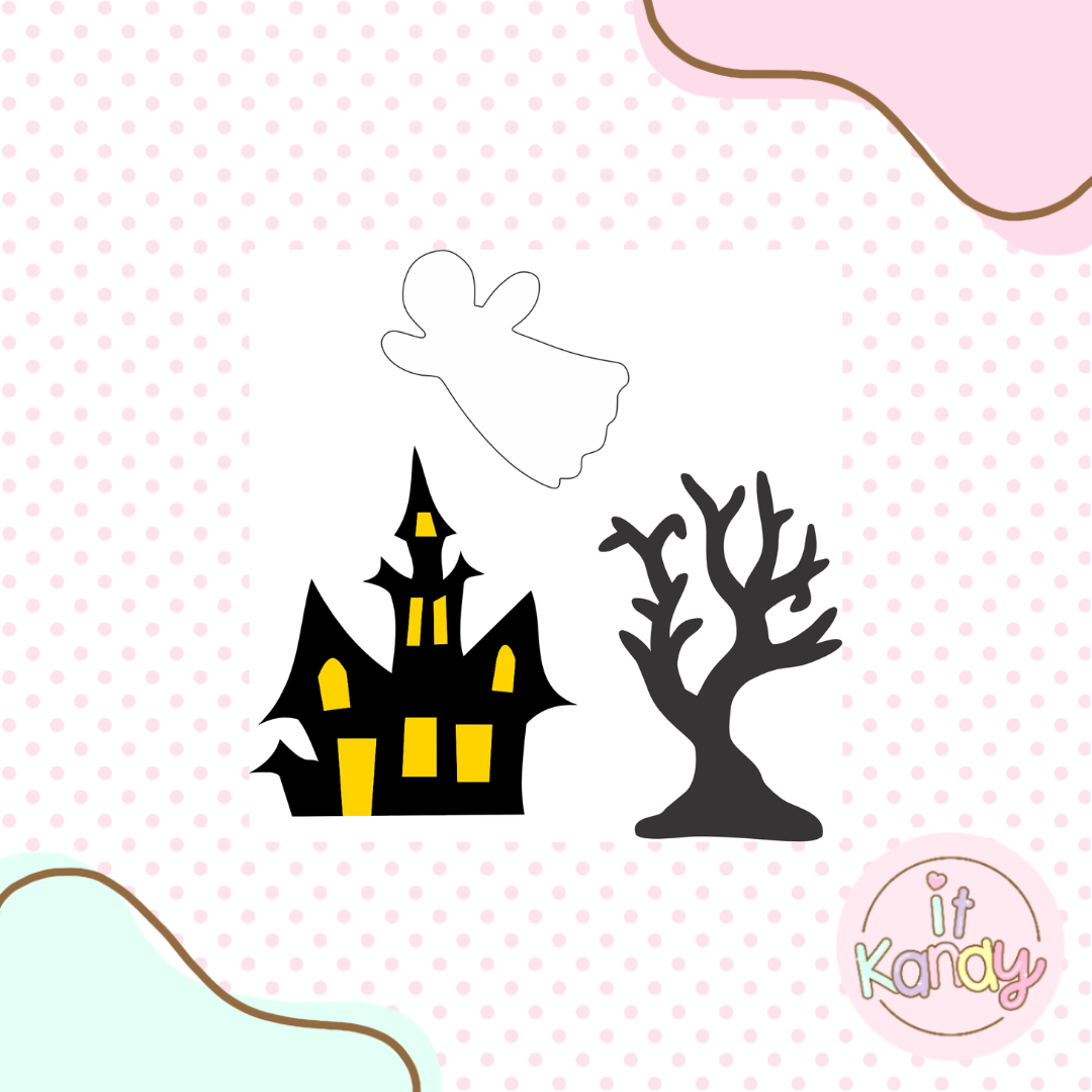 Spooky elements multi pc cookie cutter kit