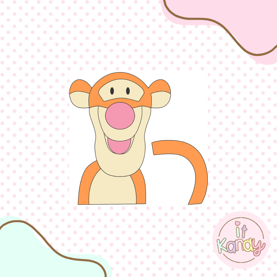 Tiger inspired multi pc cookie cutter S2