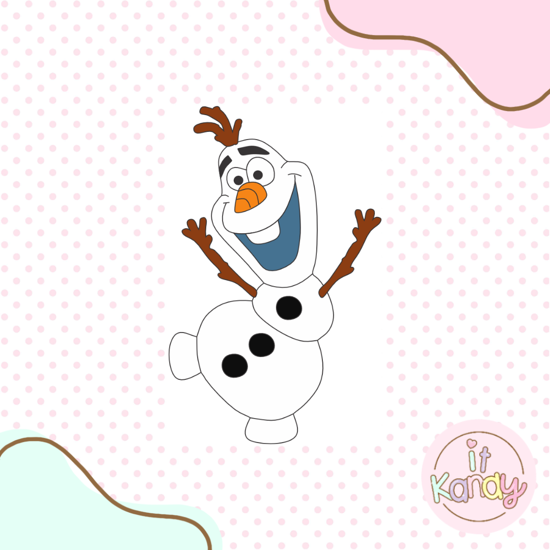 Olaf inspired multi pc cookie cutter