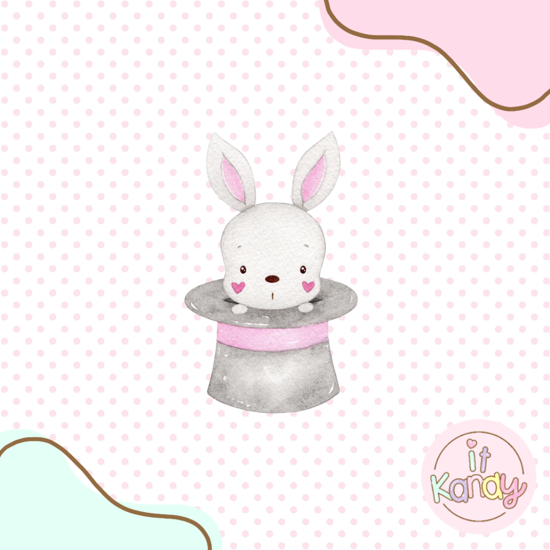 Bunny in a hat multi pc cookie cutter