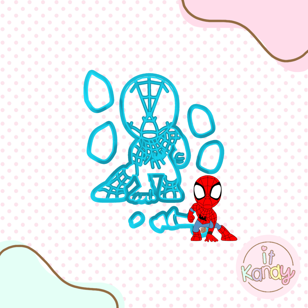Spiderman inspired multi pc cookie cutter S3