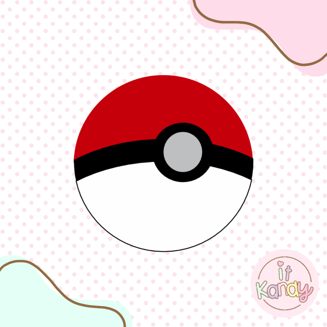 Poke ball inspired multi pc cookie cutter