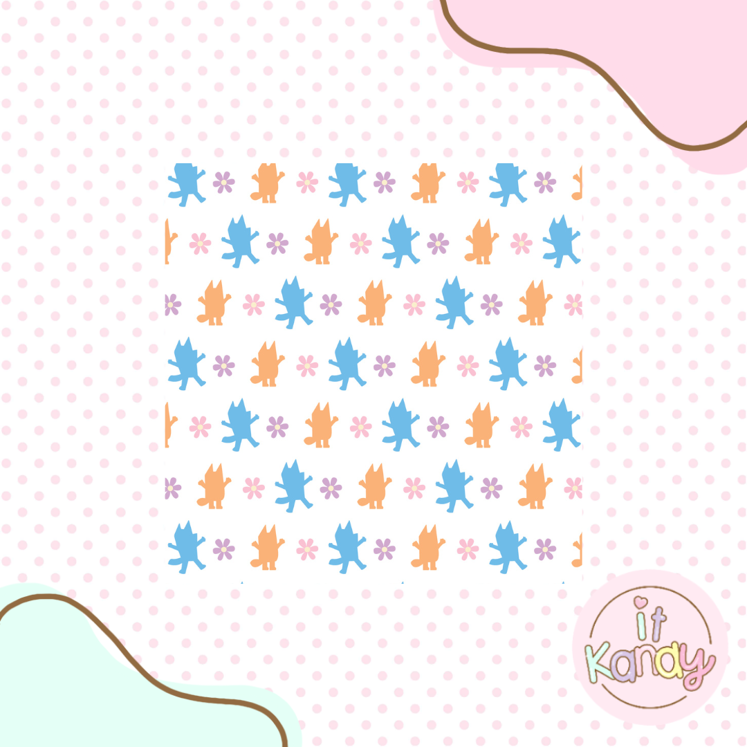 Bluey inspired pattern acrylic embosser S1