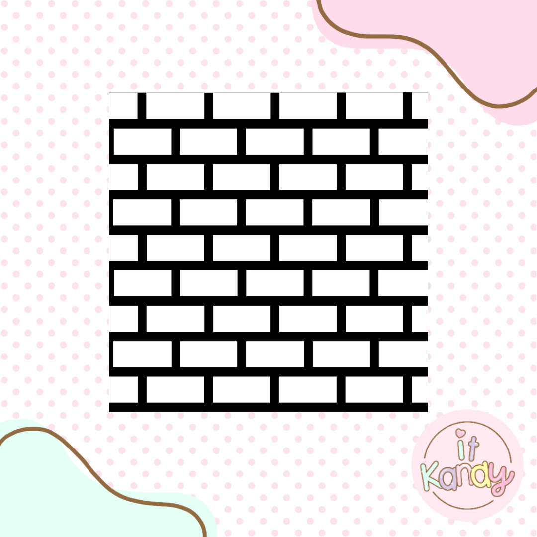 Brick pattern acrylic embosser