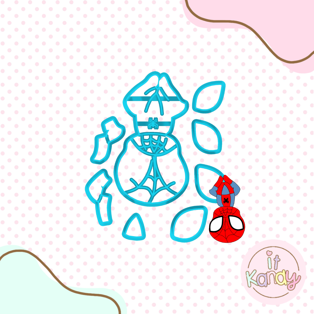Spiderman inspired multi pc cookie cutter S2