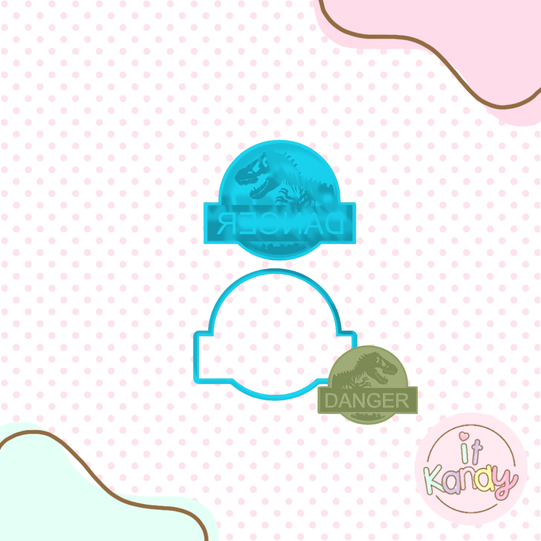Dinosaur danger stamp set