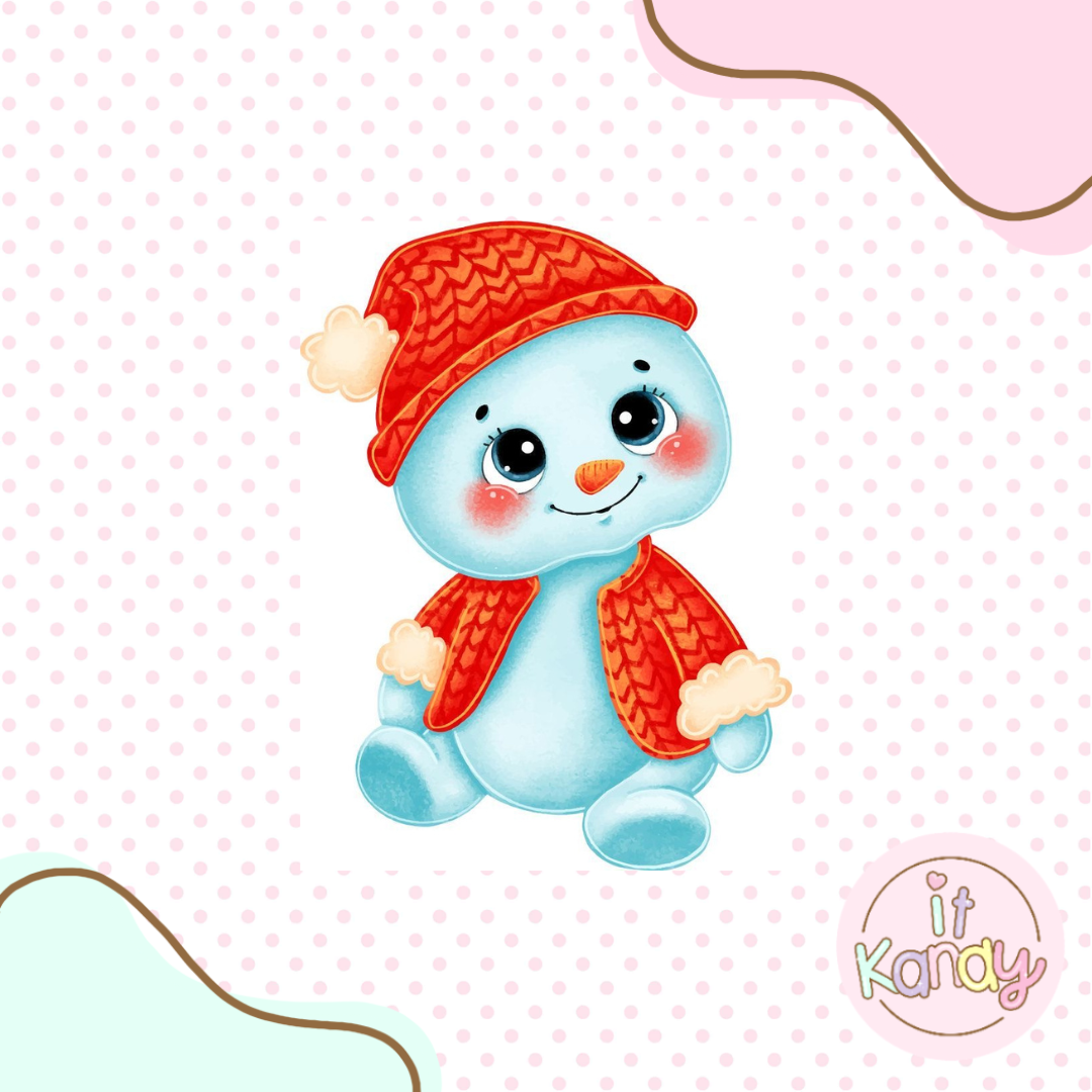 Baby snowman cookie cutter and stamp set