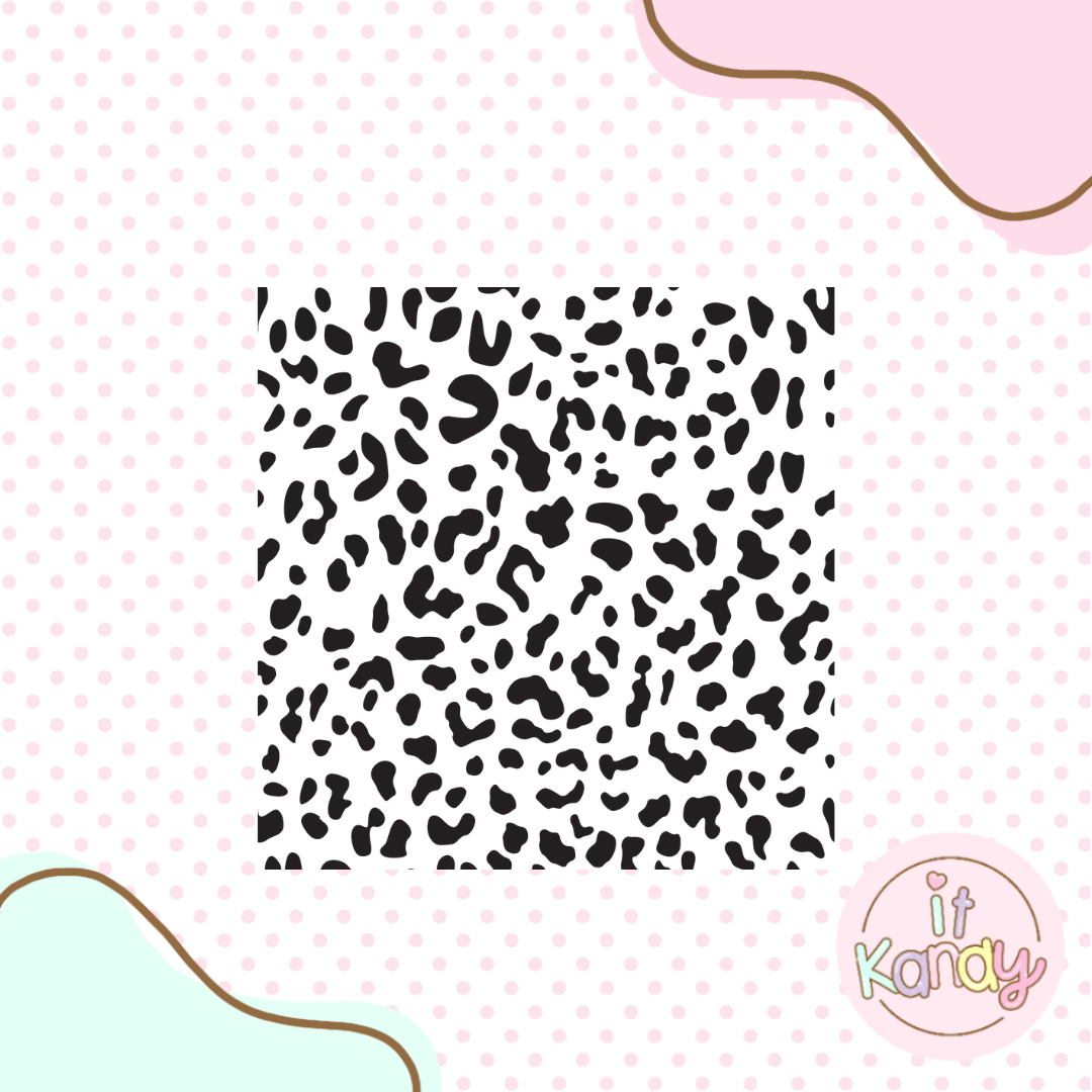 Cheetah pattern acrylic embosser