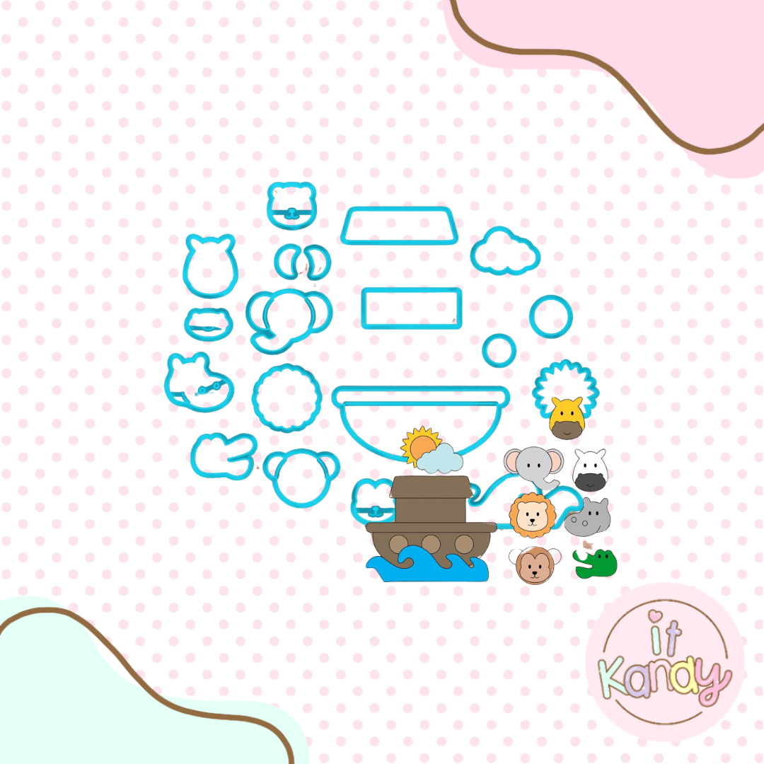 Noah's ark multi pc cookie cutter