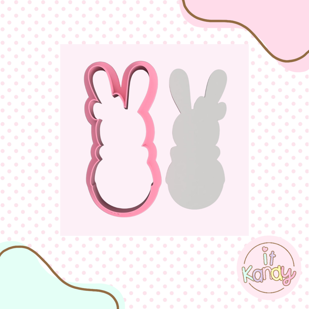 Baby bunny rattle cookie cutter