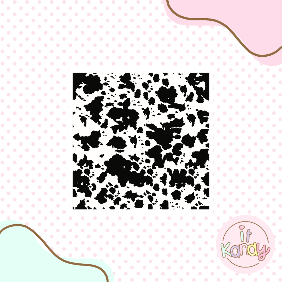 Cow pattern acrylic embosser
