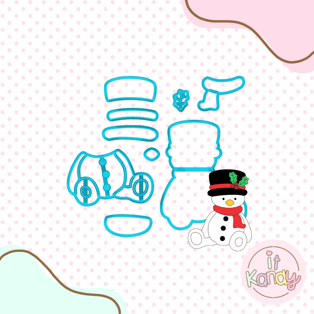 Snow man multi pc cookie cutter