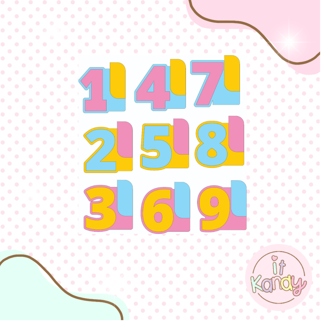 Number frame Multi pc cookie cutter