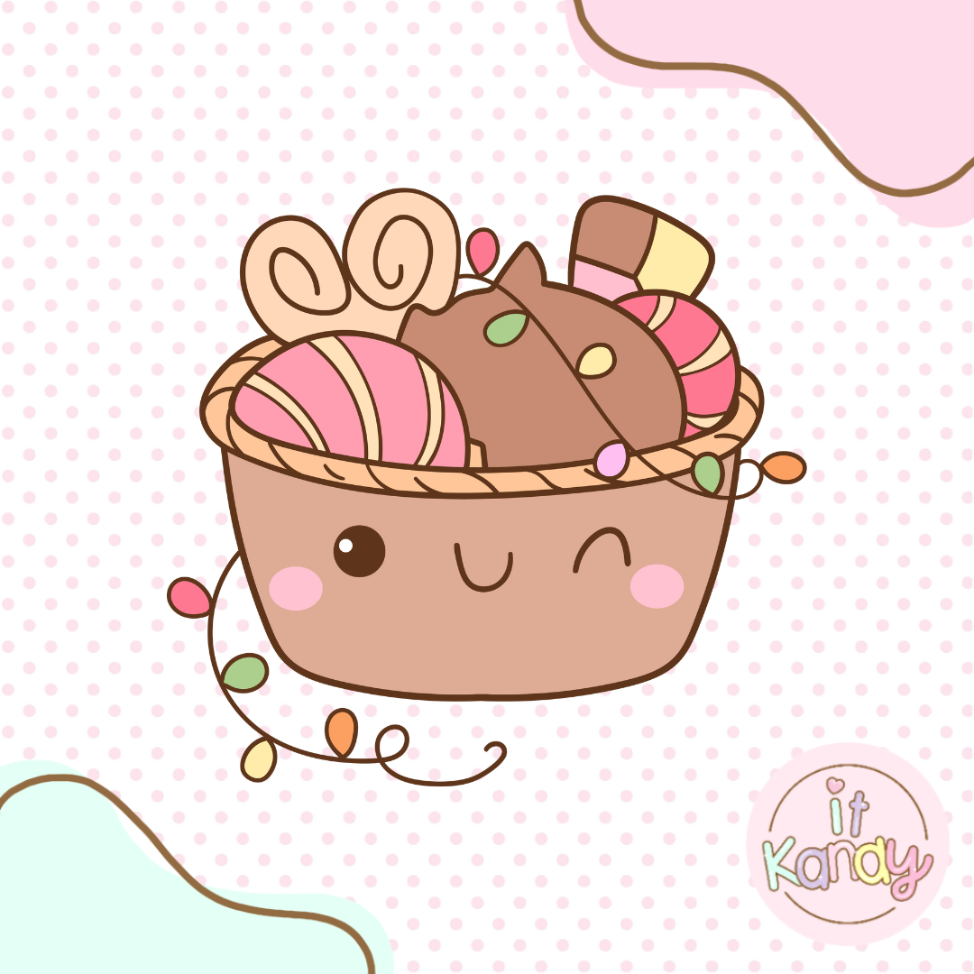 Mexican basket cookie cutter and stamp set