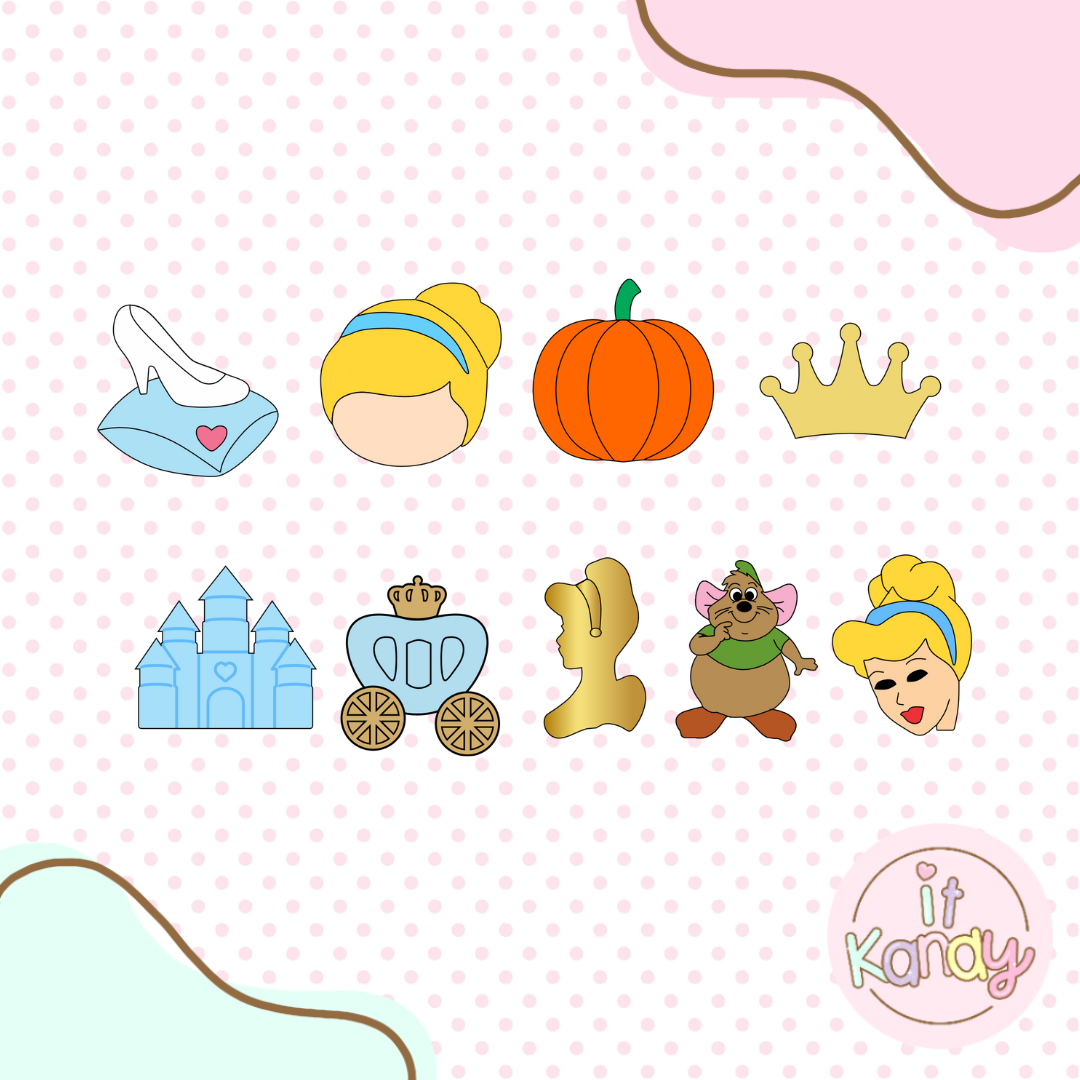 Princess elements multi pc cookie cutter kit S1