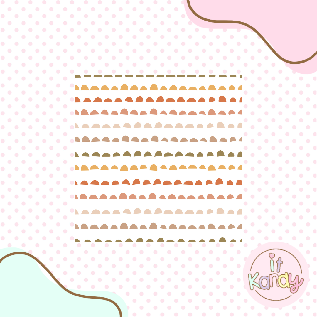 Scalloped lines pattern acrylic embosser