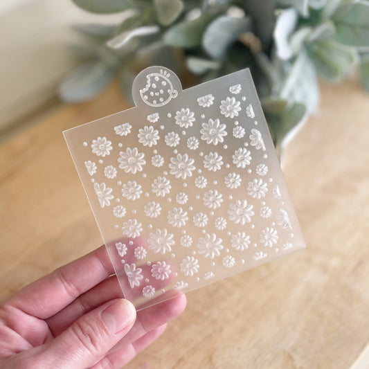 Floral pattern acrylic embosser