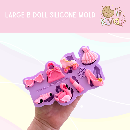 Large B doll silicone mold