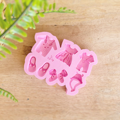 Small baby clothes silicone mold