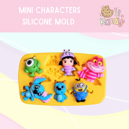 Mini characters silicone mold