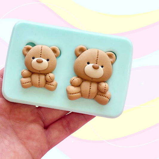 Cute teddies silicone mold